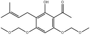 1-[2-Hydroxy-4,6-bis(methoxymethoxy)-3-(3-methyl-2-butenyl)phenyl]
ethanone 구조식 이미지