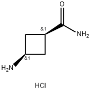 3-aminocyclobutane-1-carboxamide hydrochloride, cis 구조식 이미지