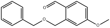 Benzaldehyde, 4-methoxy-2-[(phenylmethoxy)methyl]- Structure