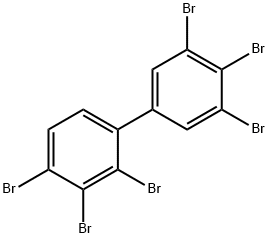 1,1'-Biphenyl, 2,3,3',4,4',5'-hexabromo- Structure