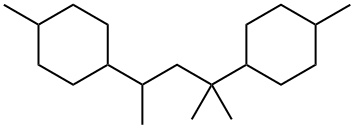 Cyclohexane, 1,1'-(1,1,3-trimethyl-1,3-propanediyl)bis[4-methyl- Structure