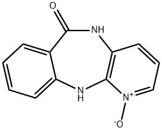 6H-Pyrido[2,3-b][1,4]benzodiazepin-6-one, 5,11-dihydro-, 1-oxide Structure