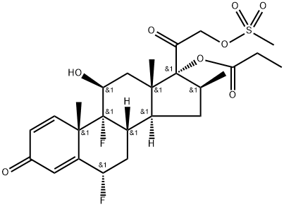 Diflorasone 17-propionate-21-mesylate Structure