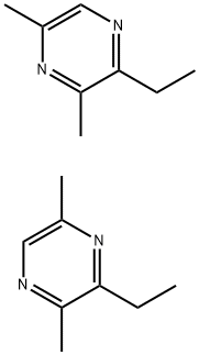 2-Ethyl-3,5-dimethylpyrazine compound with 3-ethyl-2,5-dimethylpyrazine 구조식 이미지