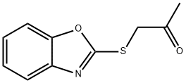 2-Propanone, 1-(2-benzoxazolylthio)- Structure