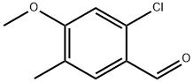 Benzaldehyde, 2-chloro-4-methoxy-5-methyl- Structure