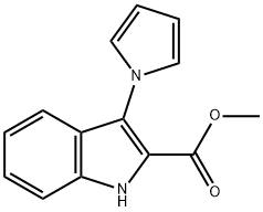 methyl 3-(1{H}-pyrrol-1-yl)-1{H}-indole-2-carboxylate Structure