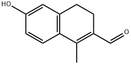 2-Naphthalenecarboxaldehyde, 3,4-dihydro-6-hydroxy-1-methyl- Structure