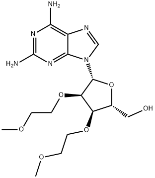 2-Amino-2',3'-bis-O-(2-methoxyethyl) adenosine 구조식 이미지