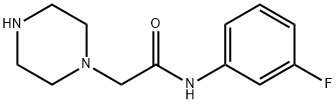 1-Piperazineacetamide, N-(3-fluorophenyl)- Structure