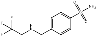 4-{[(2,2,2-trifluoroethyl)amino]methyl}benzene-1-sulfonamide 구조식 이미지