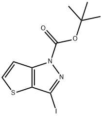 tert-Butyl 3-iodo-1H-thieno[3,2-c]pyrazole-1-carboxylate Structure