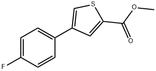 JR-9058, Methyl 4-(4-fluorophenyl)thiophene-2-carboxylate, 97% 구조식 이미지