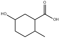 Cyclohexanecarboxylic acid, 5-hydroxy-2-methyl- Structure