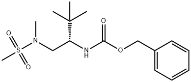 N-{2-[(Benzyloxy)carbonyl]amino-3,3-dimethylbutyl}-N-methylmethanesulfonamide 구조식 이미지