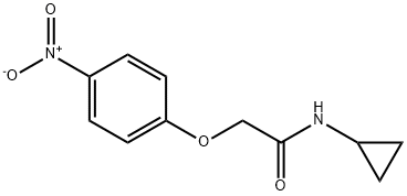 N-Cyclopropyl-2-(4-nitrophenoxy)acetamide Structure