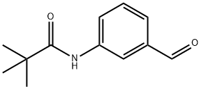 Propanamide, N-(3-formylphenyl)-2,2-dimethyl- Structure