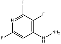 Pyridine, 2,3,6-trifluoro-4-hydrazinyl- Structure