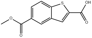 Benzo[b]thiophene-2,5-dicarboxylic acid, 5-methyl ester Structure