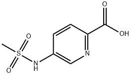 2-Pyridinecarboxylic acid, 5-[(methylsulfonyl)amino]- Structure