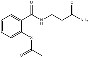 N-[2-Acetylthiobenzoyl]-β-alaninamide 구조식 이미지