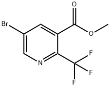 3-Pyridinecarboxylic acid, 5-bromo-2-(trifluoromethyl)-, methyl ester Structure