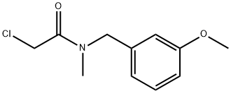 2-Chloro-N-[(3-methoxyphenyl)methyl]-N-methylacetamide Structure