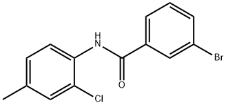 Benzamide, 3-bromo-N-(2-chloro-4-methylphenyl)- Structure