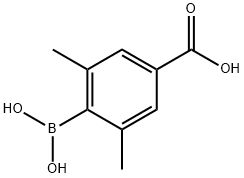 Benzoic acid, 4-borono-3,5-dimethyl- (9CI) 구조식 이미지