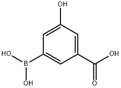 Benzoic acid, 3-borono-5-hydroxy- (9CI) Structure
