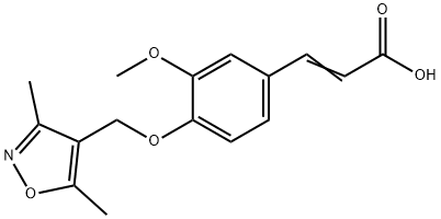 3-{4-[(dimethyl-1,2-oxazol-4-yl)methoxy]-3-methoxyphenyl}prop-2-enoic acid Structure