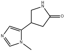 4-(1-methyl-1H-imidazol-5-yl)pyrrolidin-2-one 구조식 이미지