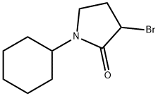 2-Pyrrolidinone, 3-bromo-1-cyclohexyl- 구조식 이미지