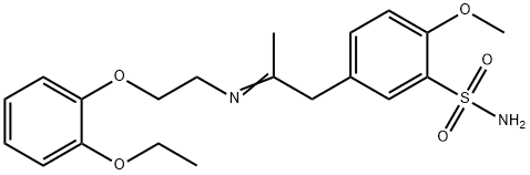 Benzenesulfonamide, 5-[2-[[2-(2-ethoxyphenoxy)ethyl]imino]propyl]-2-methoxy- Structure