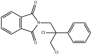 1,2-dichloro-2-phenyl-3-phthalimidopropane Structure