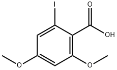 Benzoic acid, 2-iodo-4,6-dimethoxy- Structure