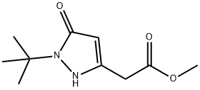 methyl 2-(1-tert-butyl-5-oxo-2,5-dihydro-1H-pyrazol-3-yl)acetate Structure