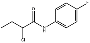 Butanamide, 2-chloro-N-(4-fluorophenyl)- Structure