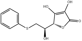 L-Ascorbic acid, 6-S-phenyl-6-thio- Structure