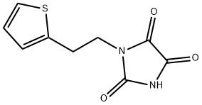 1-[2-(thiophen-2-yl)ethyl]imidazolidine-2,4,5-trione 구조식 이미지