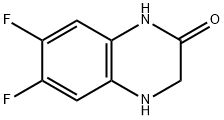 2(1H)-Quinoxalinone, 6,7-difluoro-3,4-dihydro- Structure