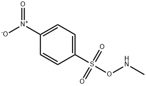 Benzenesulfonic acid, 4-nitro-, methylazanyl ester Structure