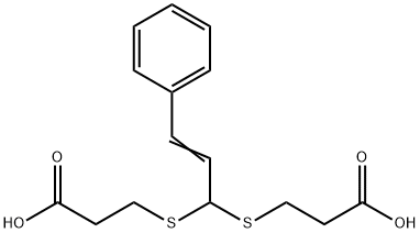 Propanoic acid, 3,3'-[(3-phenyl-2-propen-1-ylidene)bis(thio)]bis- 구조식 이미지