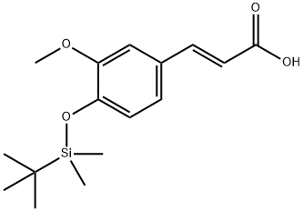 2-Propenoic acid, 3-[4-[[(1,1-dimethylethyl)dimethylsilyl]oxy]-3-methoxyphenyl]-, (2E)- Structure