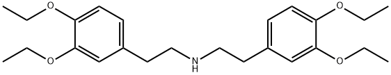 Benzeneethanamine, N-[2-(3,4-diethoxyphenyl)ethyl]-3,4-diethoxy- Structure