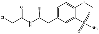 Acetamide, N-[(1R)-2-[3-(aminosulfonyl)-4-methoxyphenyl]-1-methylethyl]-2-chloro- Structure