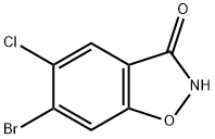 1,2-Benzisoxazol-3(2H)-one, 6-bromo-5-chloro- Structure