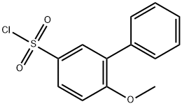 [1,1'-Biphenyl]-3-sulfonyl chloride, 6-methoxy- 구조식 이미지