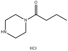 1-Butanone, 1-(1-piperazinyl)-, hydrochloride (1:1) Structure