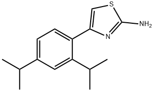 2-Thiazolamine, 4-[2,4-bis(1-methylethyl)phenyl]- Structure